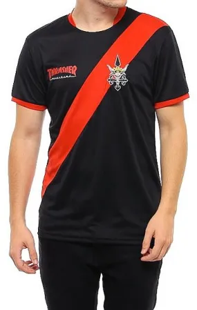 T-Shirt Thrasher Thrasher Futbol Jersey - Black/Red - men´s