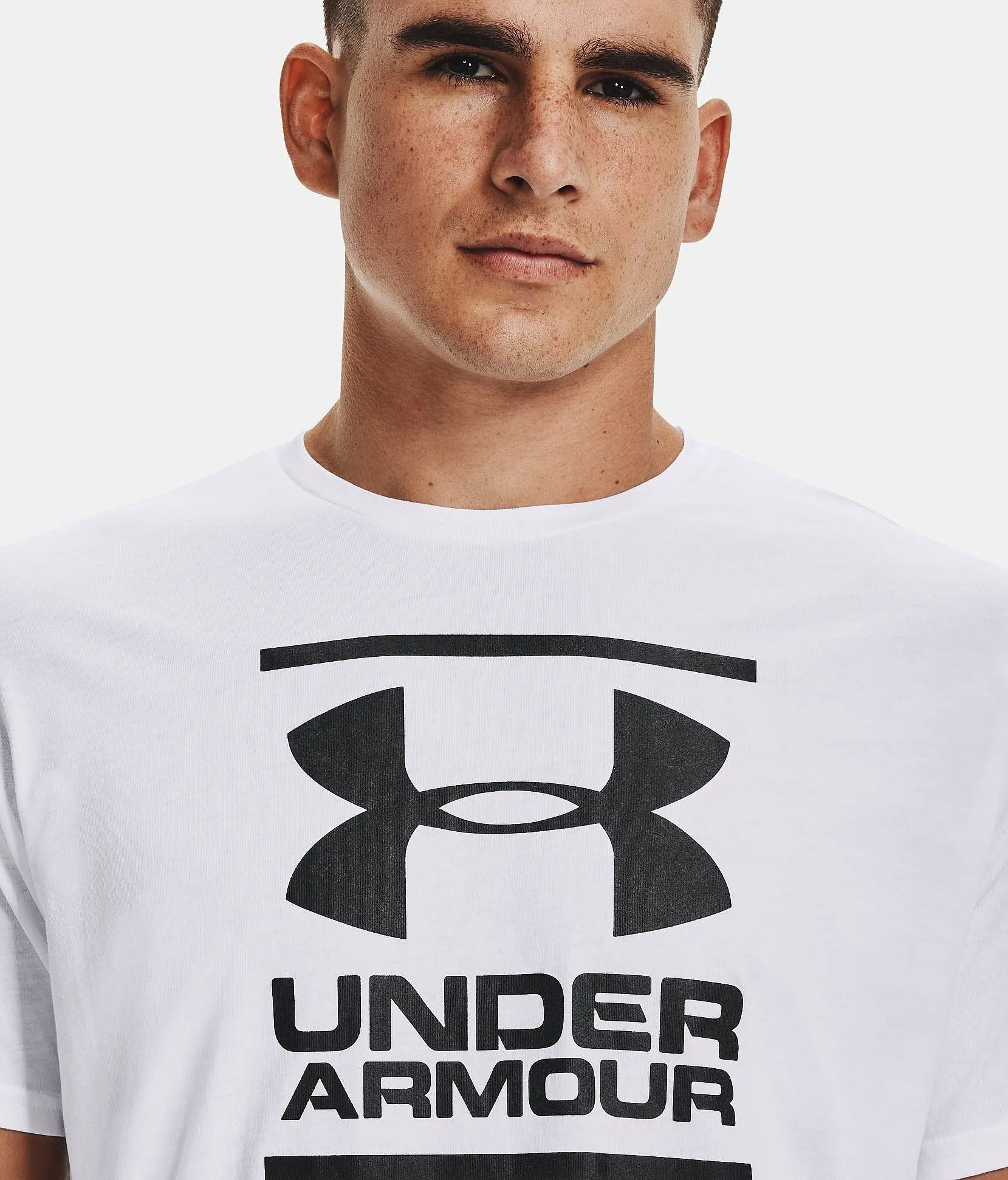 T-Shirt Under Armour GL Foundation - 100/White/Black - men´s