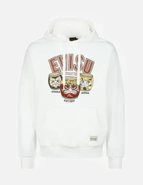 Taiko Daruma Print Hooded Sweatshirt