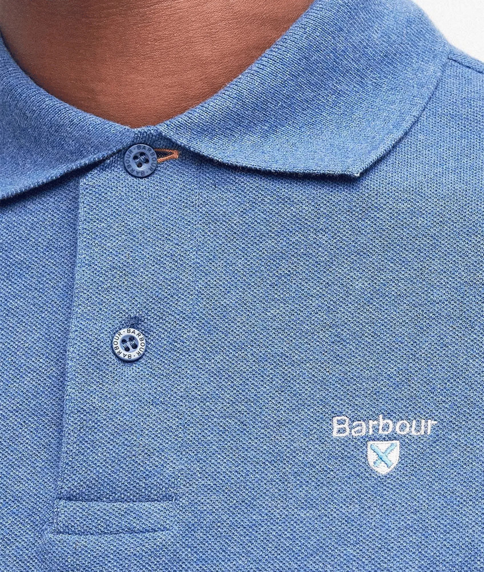 Tartan Pique Polo - Blue