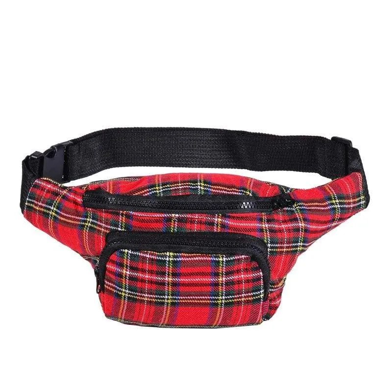 Tartan Print Bumbag