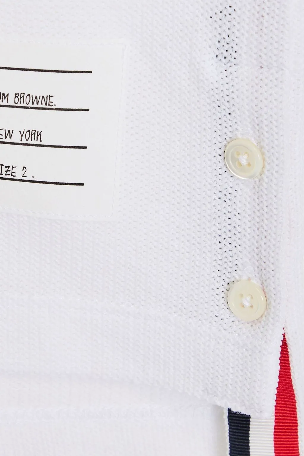 THOM BROWNE  |Cotton Short Sleeves Bridal Logo Designers Outlet Polos