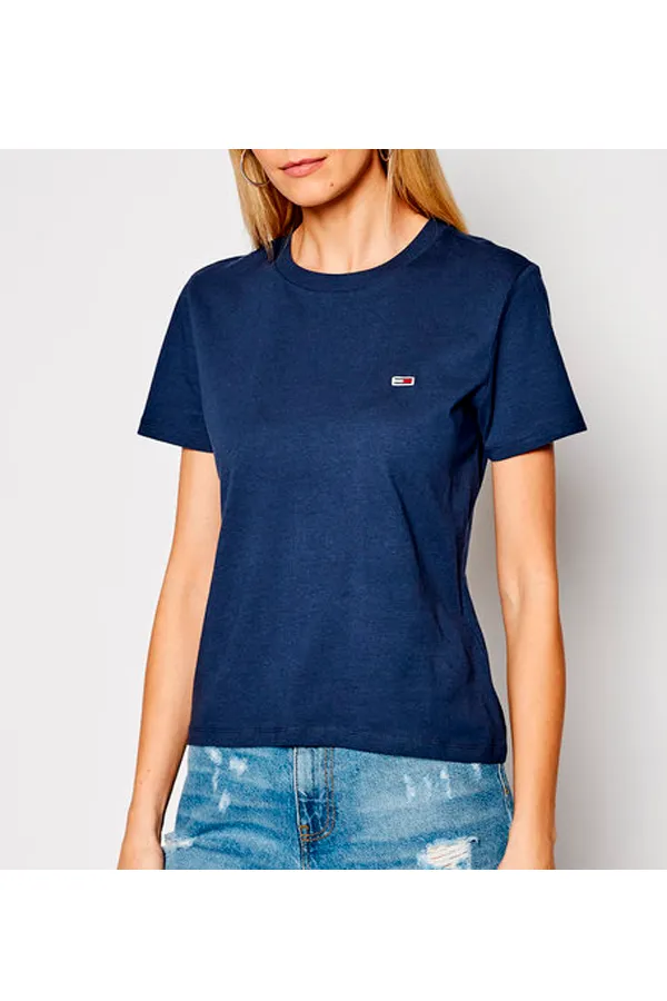 Tommy Hilfiger Women Regular Logo Tee Navy