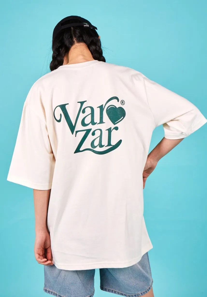 VARZAR  |Unisex Street Style U-Neck Cotton Short Sleeves Oversized