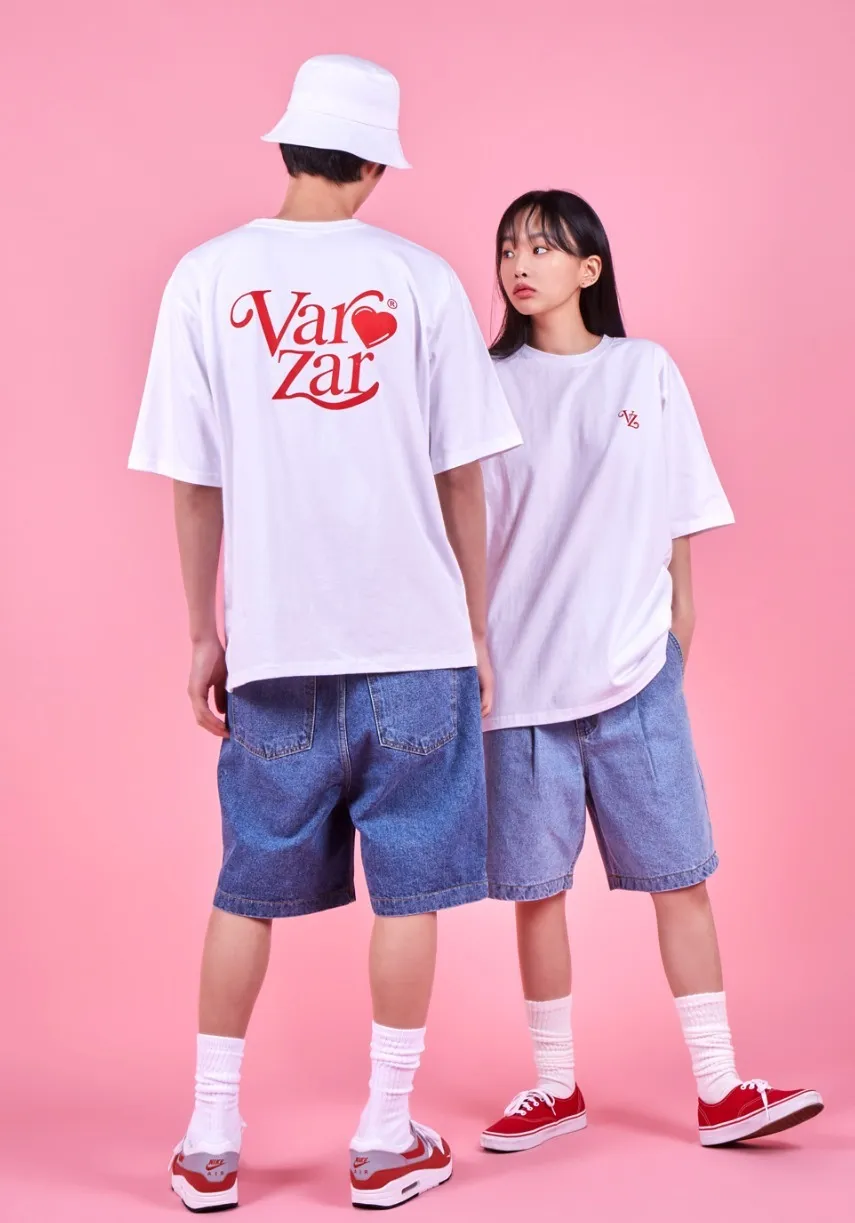 VARZAR  |Unisex Street Style U-Neck Cotton Short Sleeves Oversized