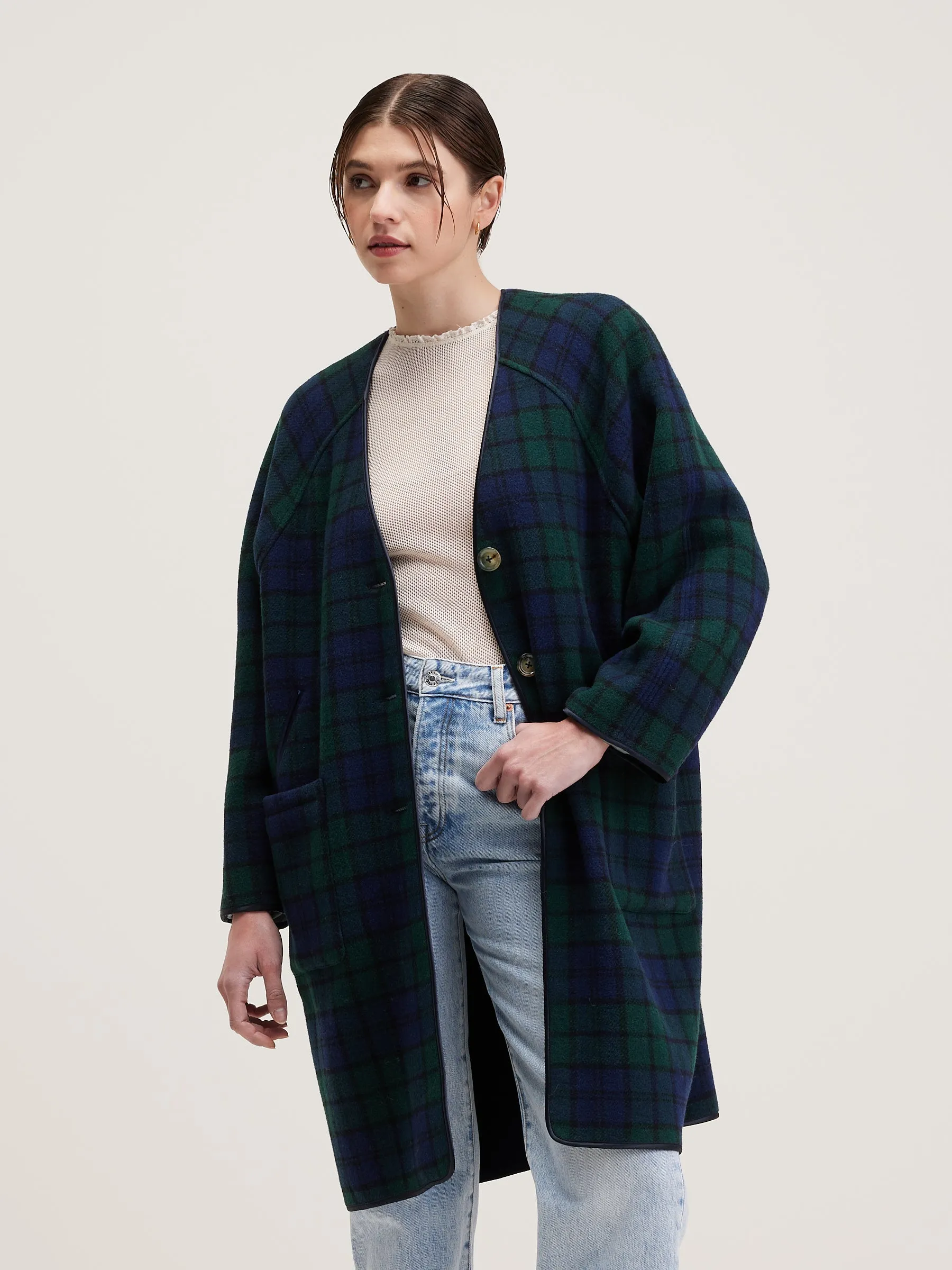 VENDEE COAT (242 / W / CHECK A)