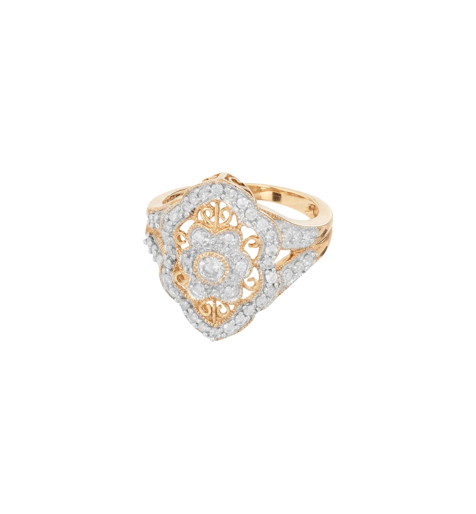 Vintage Diamond Angel Eyes Ring