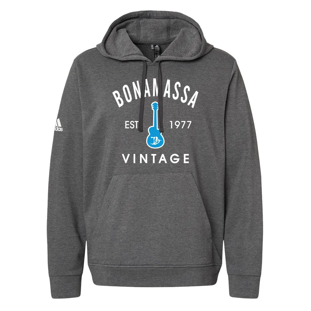 Vintage Guitar Adidas Fleece Hooded Sweatshirt (Unisex)