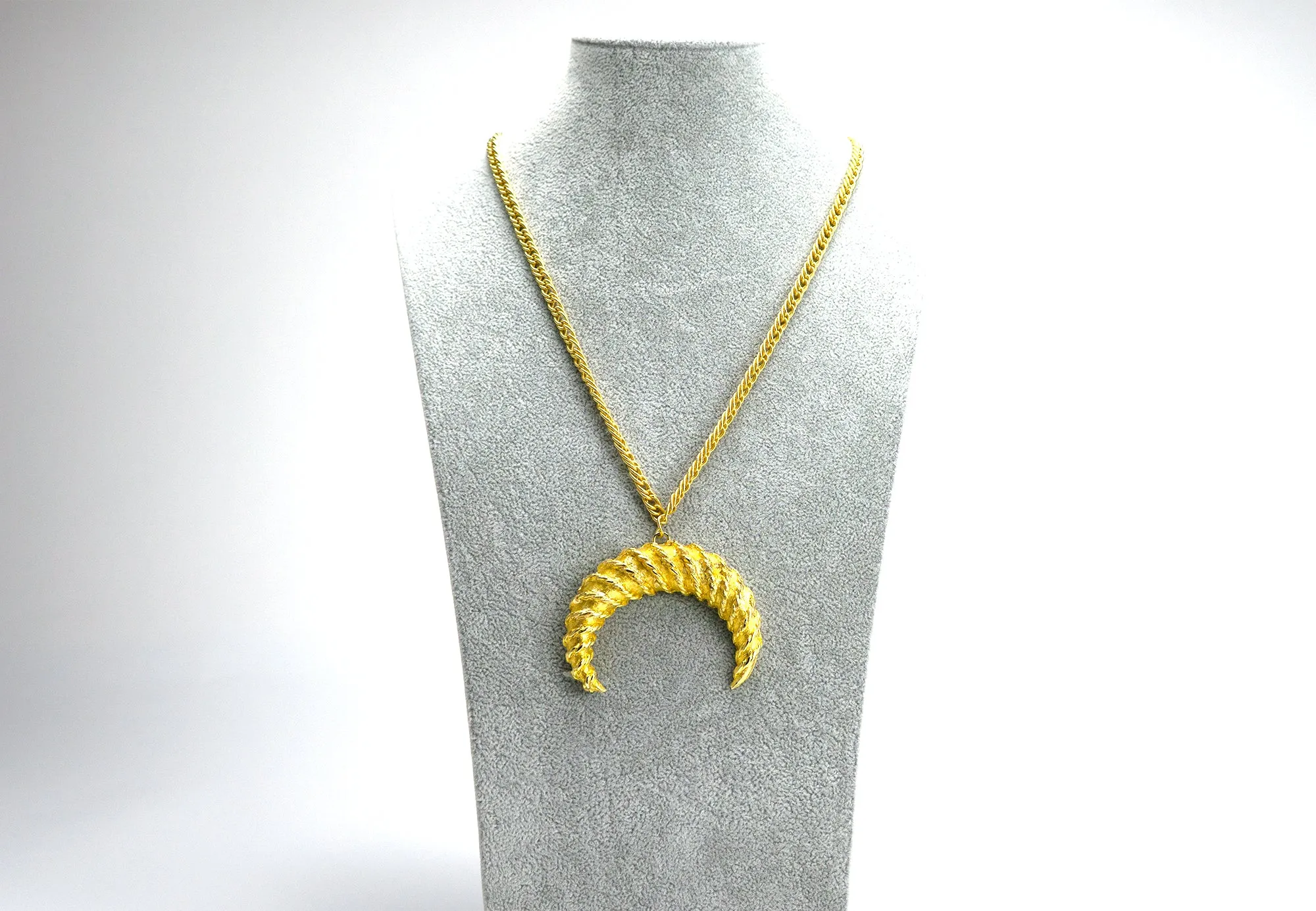 Vintage Maison de Fou Byzantine Crescent Necklace