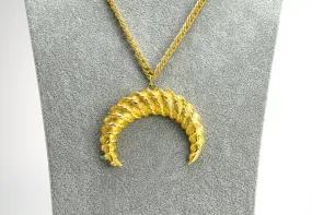 Vintage Maison de Fou Byzantine Crescent Necklace