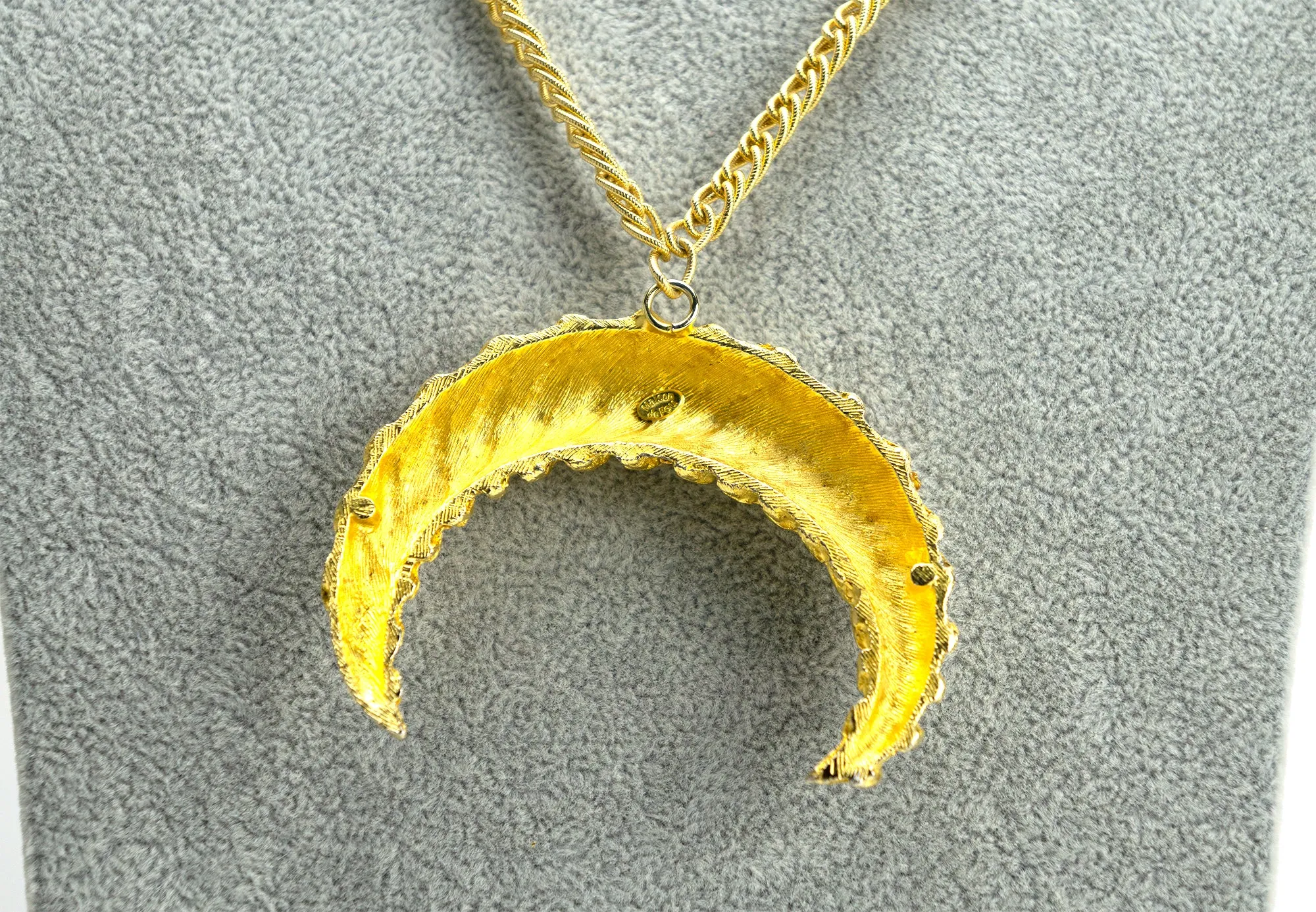 Vintage Maison de Fou Byzantine Crescent Necklace