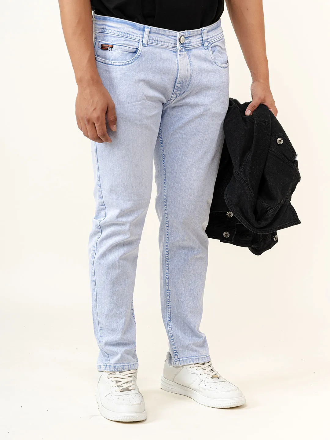 Washed Denim Men's Jeans