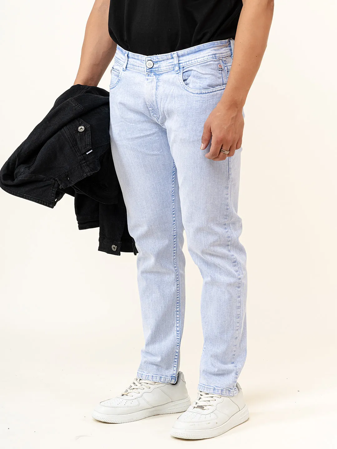 Washed Denim Men's Jeans