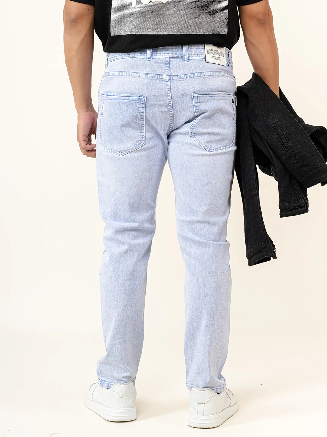 Washed Denim Men's Jeans