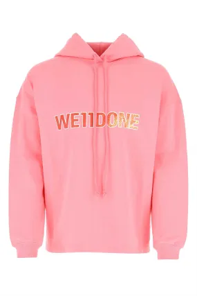 We11 Done Pink Cotton Sweatshirt