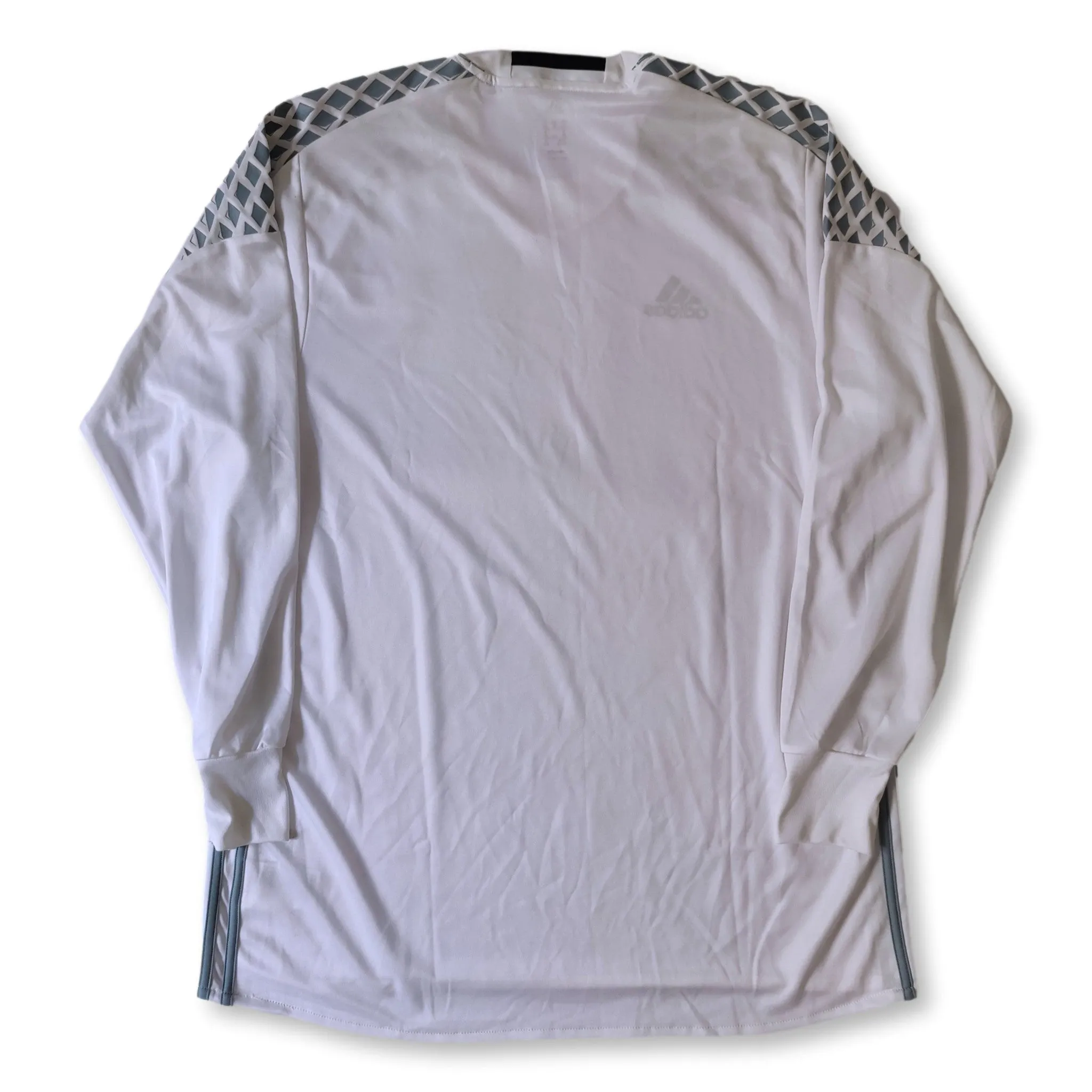 White Adidas template long sleeve shirt