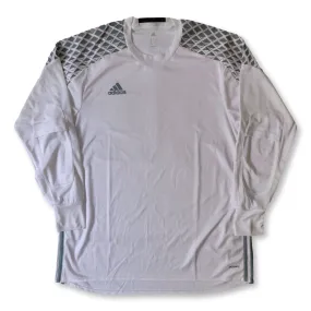 White Adidas template long sleeve shirt