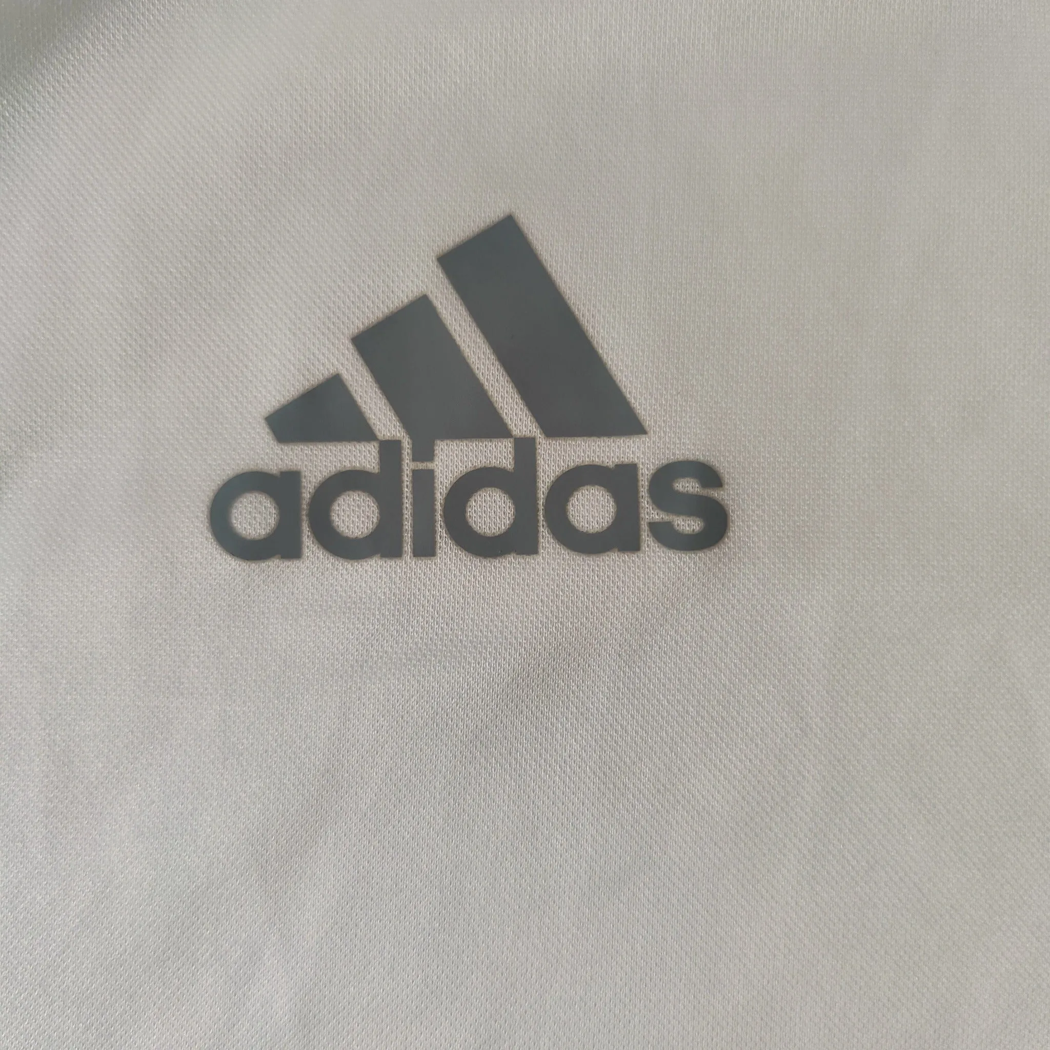 White Adidas template long sleeve shirt