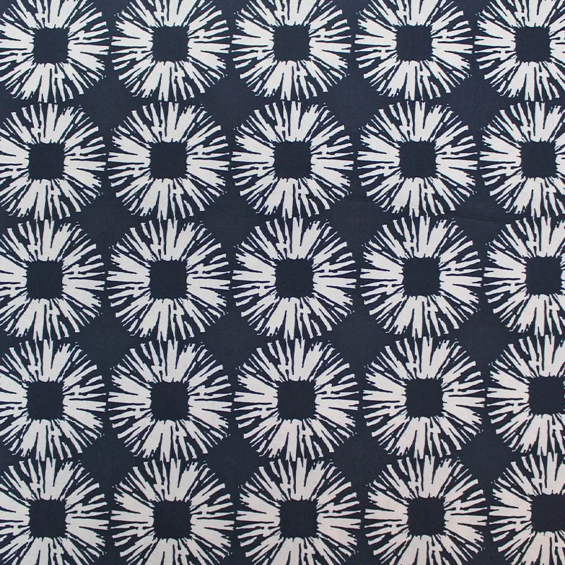 Wide Width Cotton Poplin - Bursting - Dark Navy