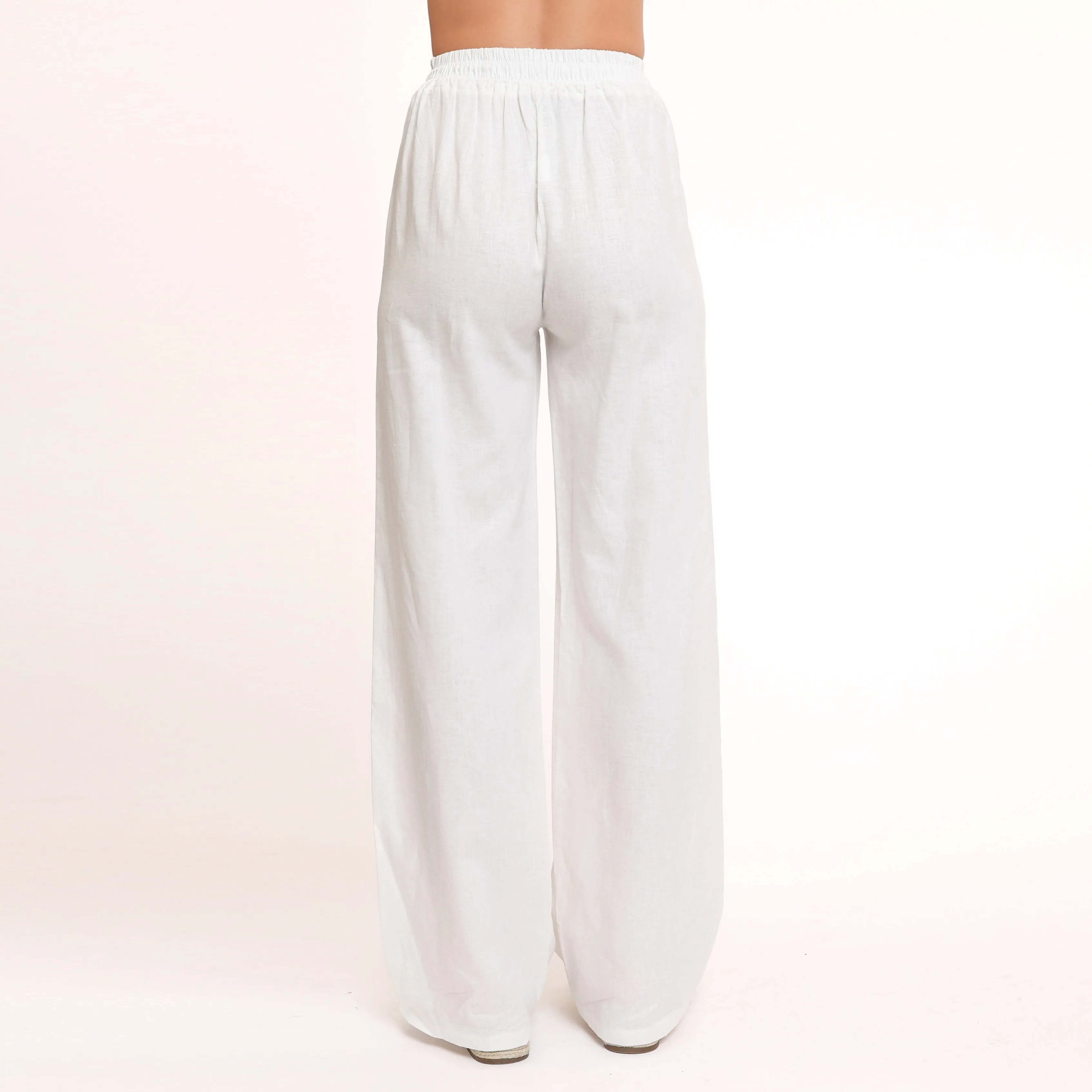 Witte Linnen Petite - Broek