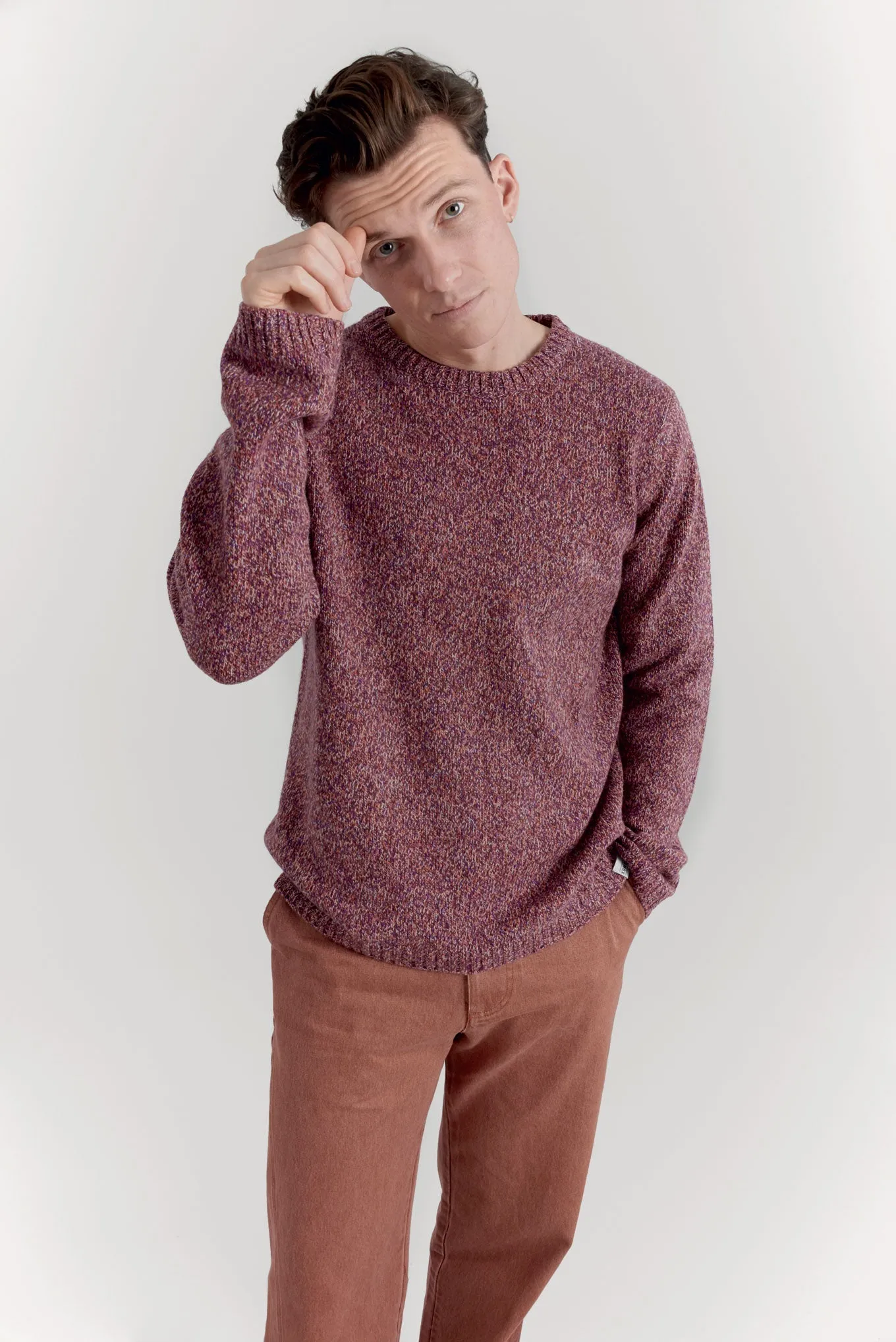 WOLF Merino Wool Jumper - Cherry