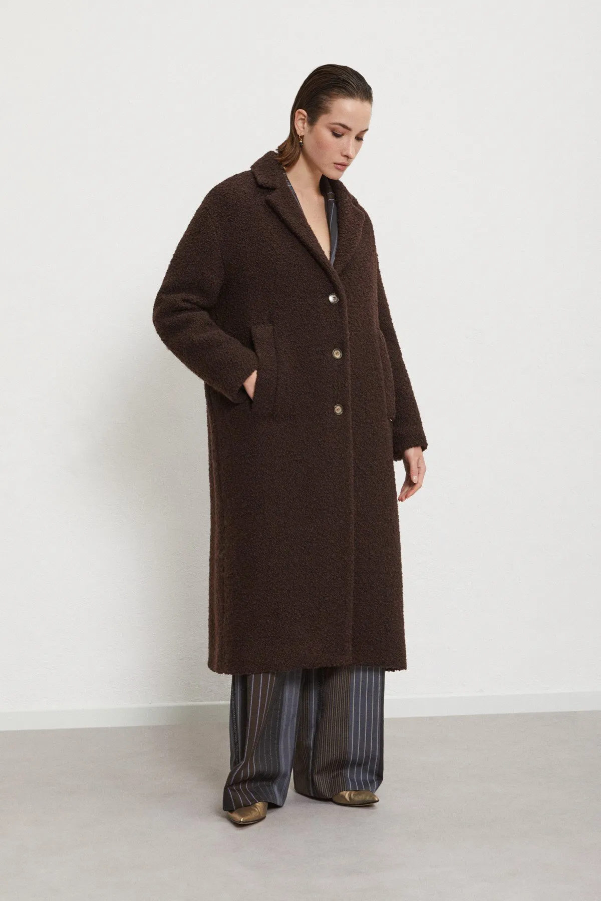 Wool long coat