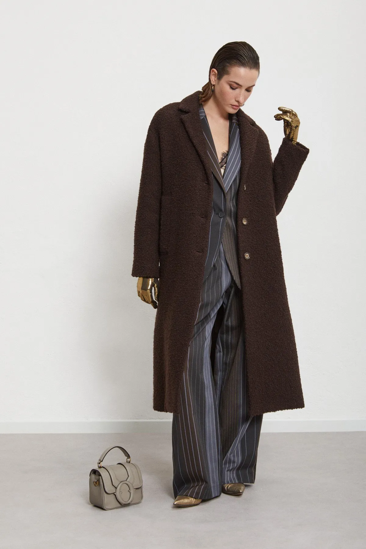 Wool long coat