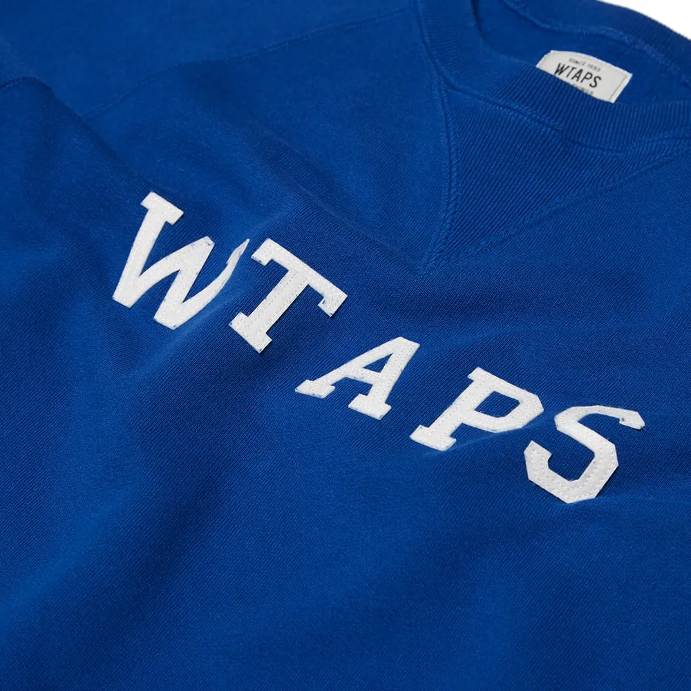 WTAPS Design 03 Cotton Crew Neck SweatBlue