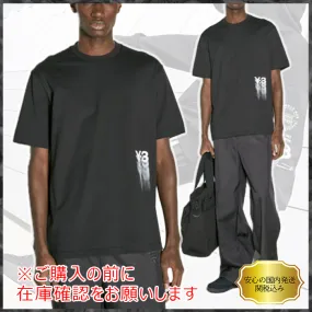 Y-3  |Crew Neck Street Style Cotton Short Sleeves Logo Designers