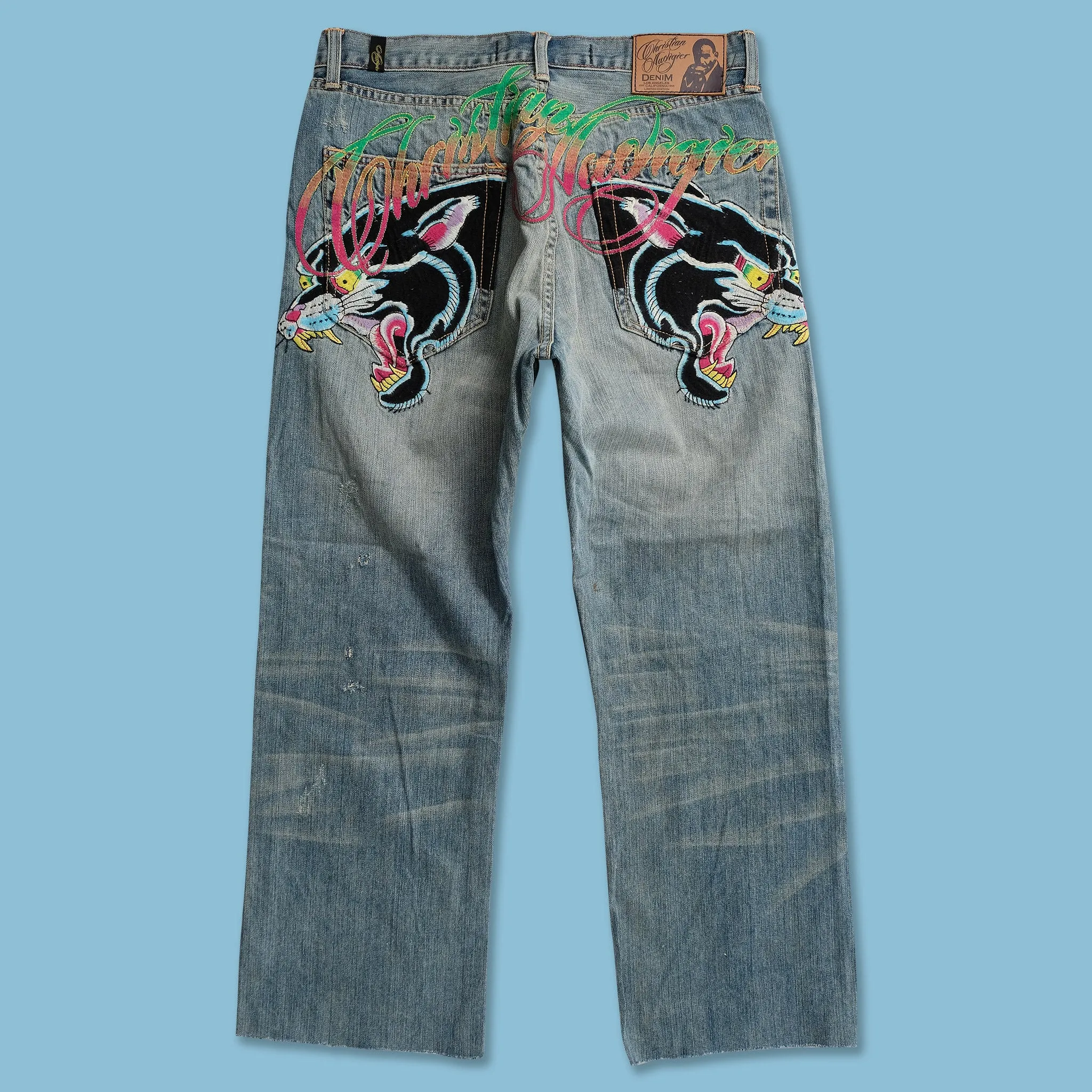 Y2K Christian Audigier Jeans 34x29