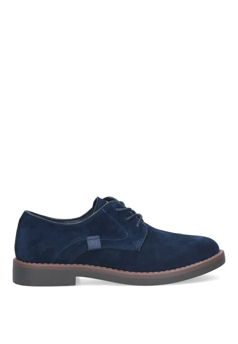 ZAPATOS SERRAJE CON DETALLE ETIKA AZUL PLANO HOMBRE METZ