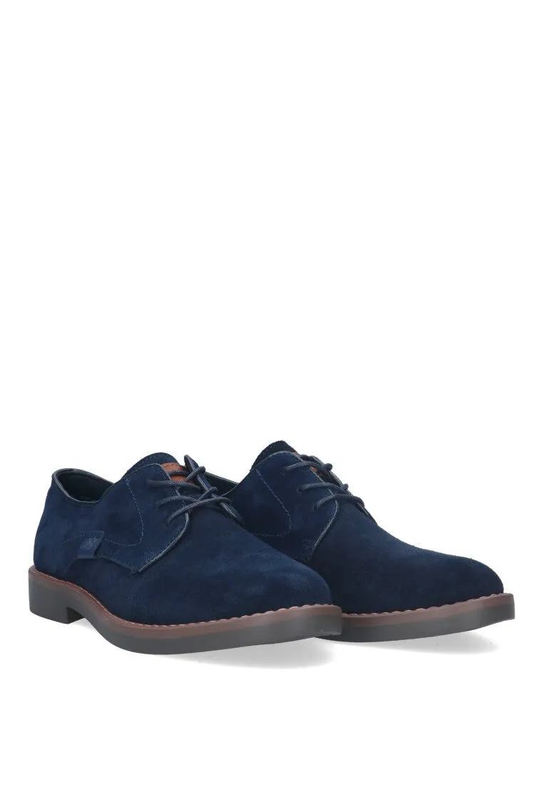 ZAPATOS SERRAJE CON DETALLE ETIKA AZUL PLANO HOMBRE METZ