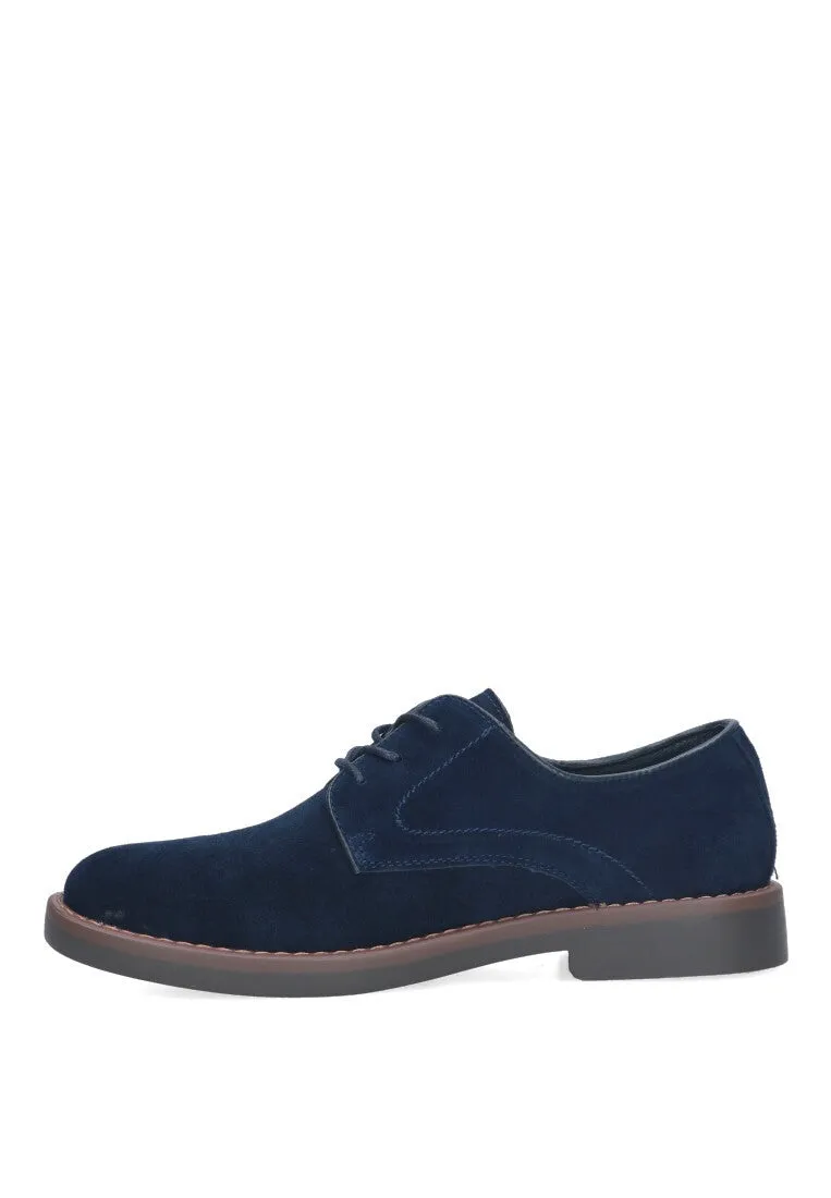 ZAPATOS SERRAJE CON DETALLE ETIKA AZUL PLANO HOMBRE METZ