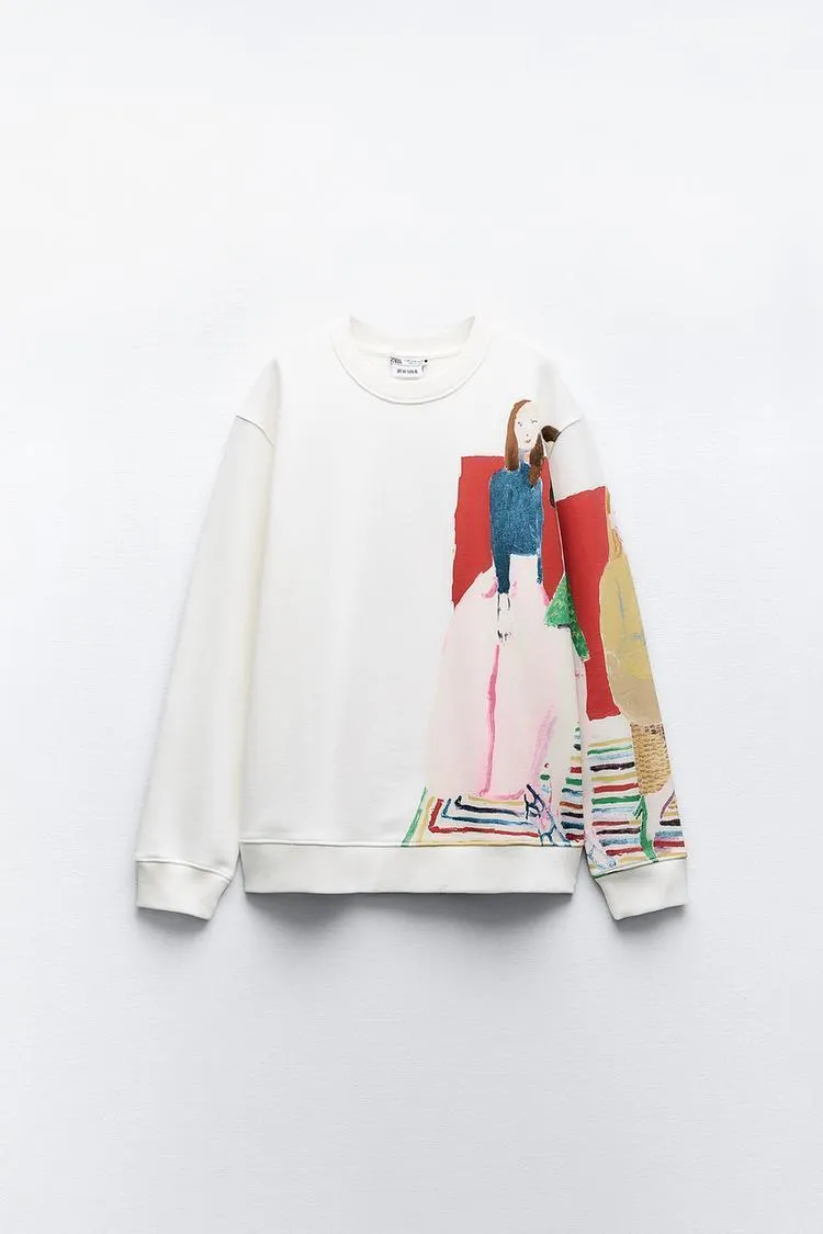 ZARA  |XEVI SOLÁ GIRL SWEATSHIRT