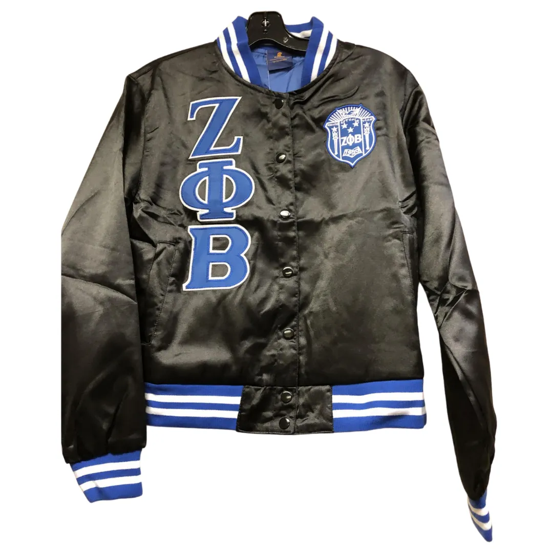 Zeta Phi Beta: Satin Baseball Jackets